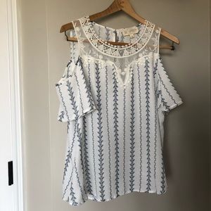 NWOT - Cold Shoulder Blouse - Buckle
